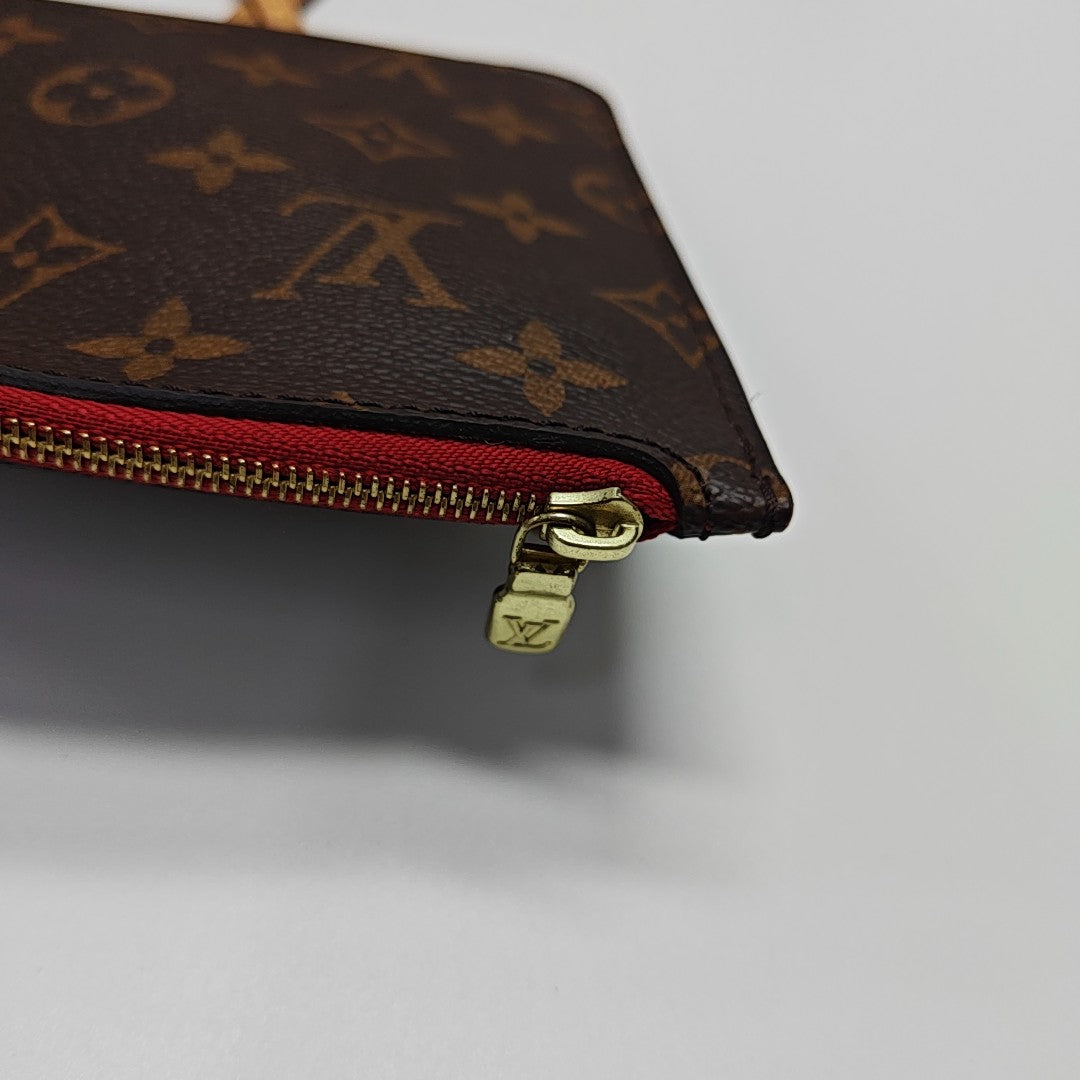 NEVERFULL MM Monogram Coated Canvas Brown