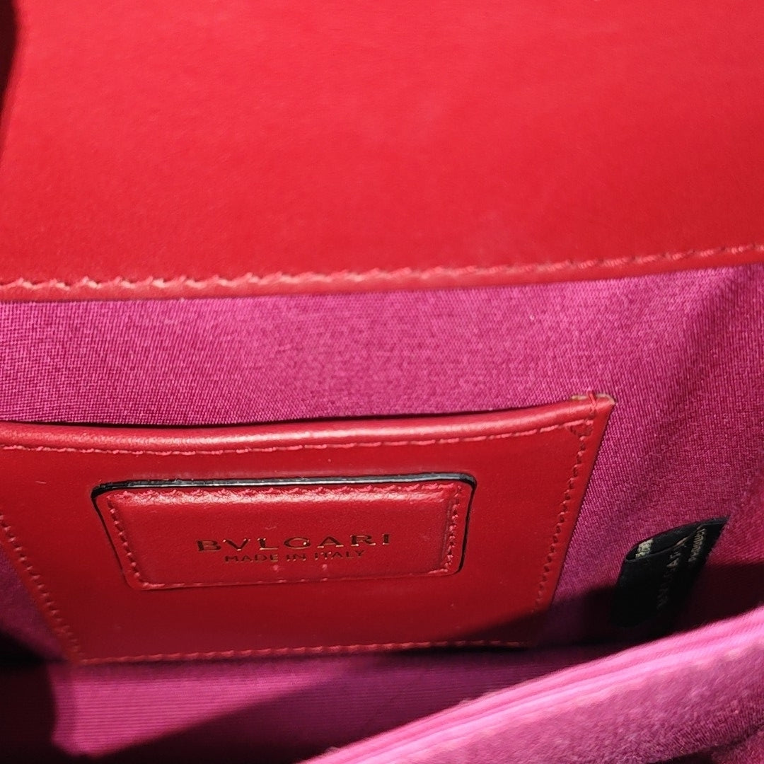 SERPENTI FOREVER Small Quilted Calfskin Red