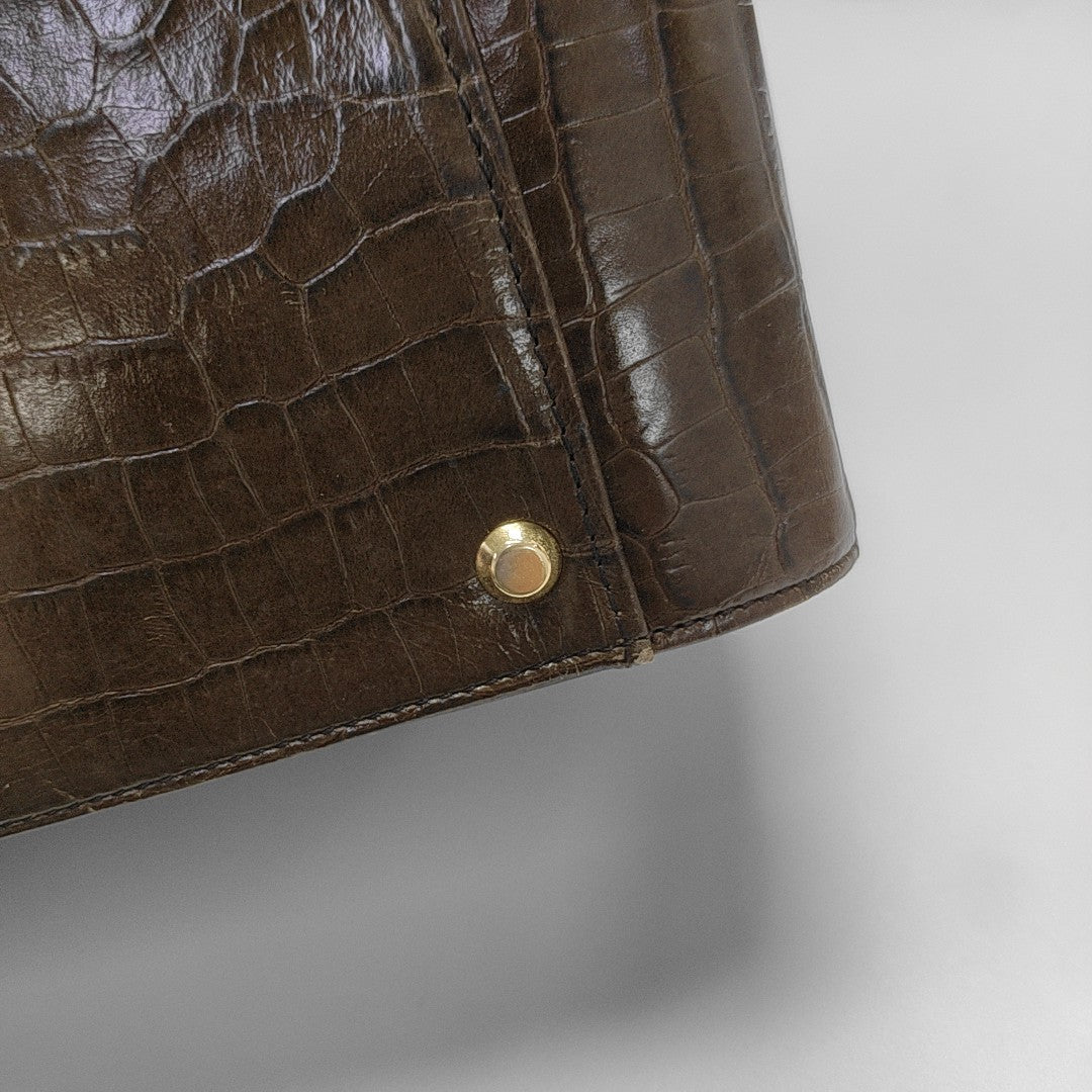Calfskin Shoulder Bag Brown