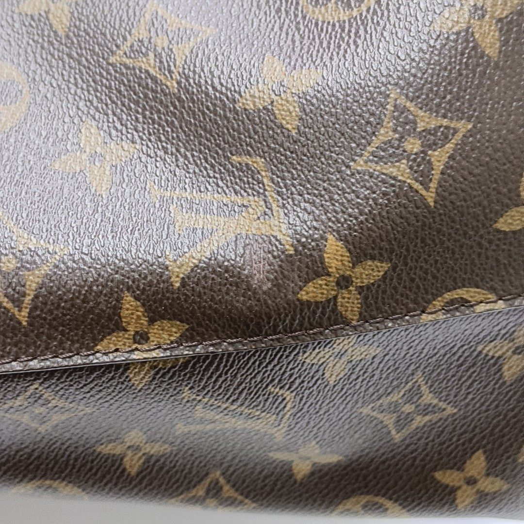 LOCKIT Monogram Coated Canvas Brown