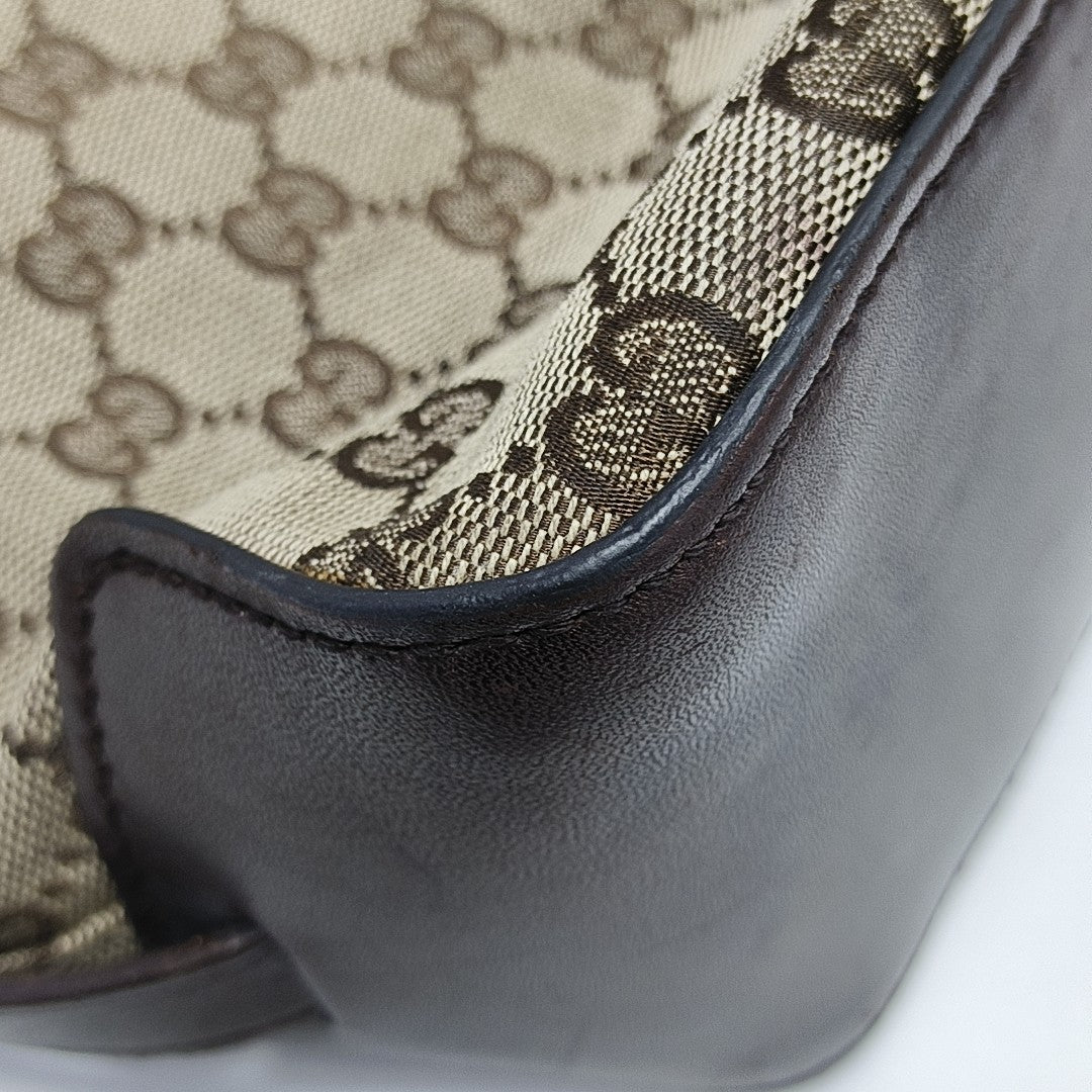 Monogram Canvas Tote Bag Brown