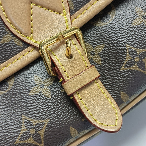 DIANE Monogram Coated Canvas Brown