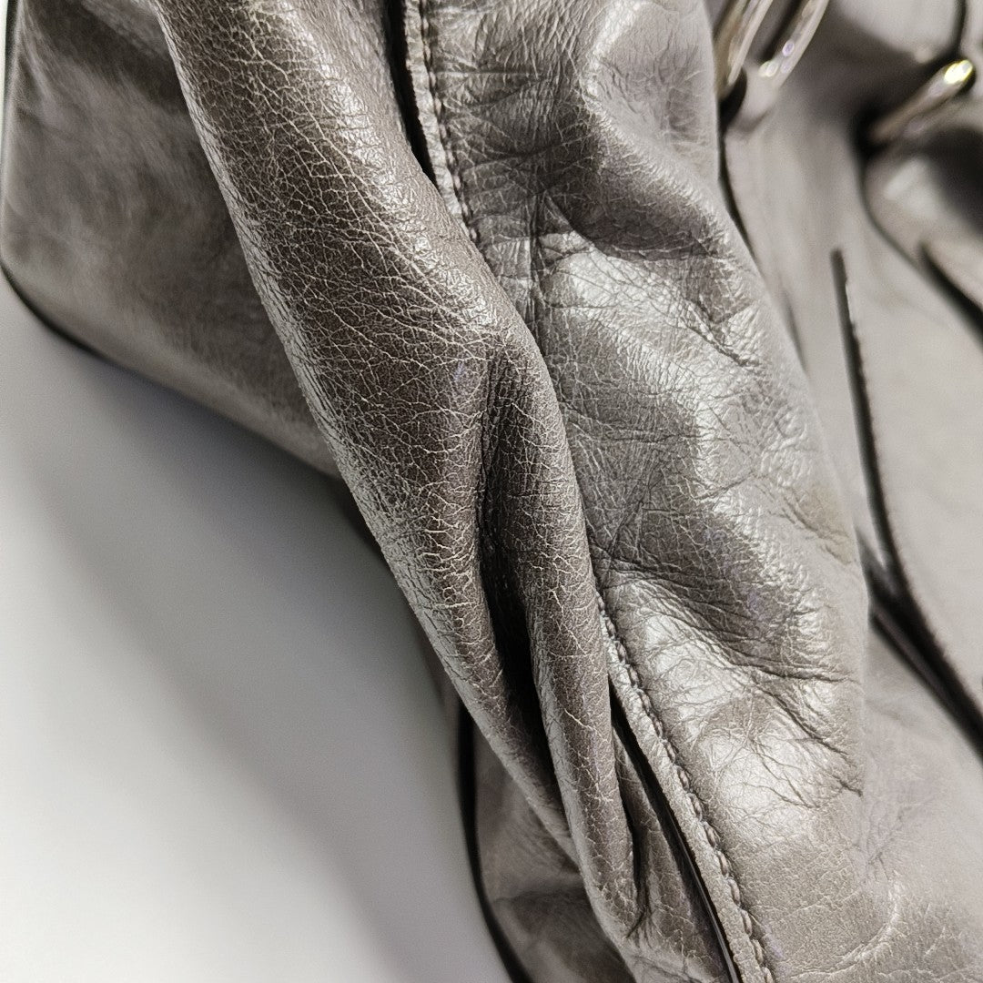 Shoulder Strap Calfskin Gray