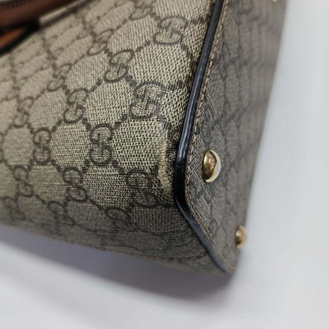 GG Blooms Monogram Coated Canvas Beige