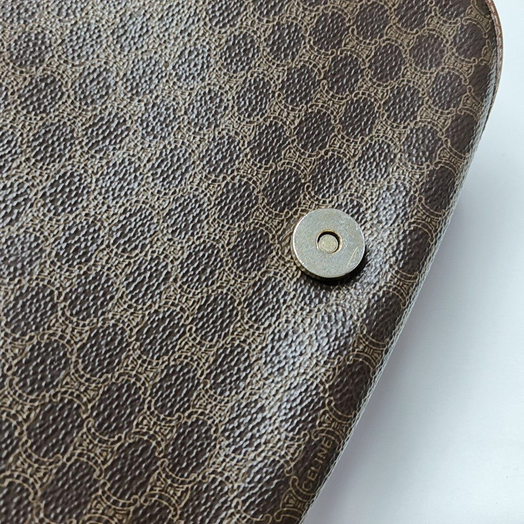 MACADAM CLUTCHES Coated Canvas Brown