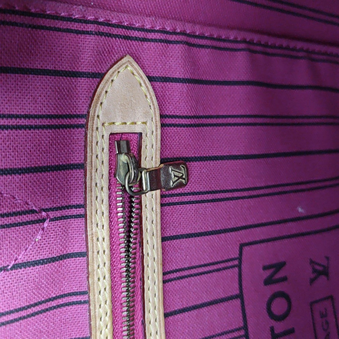 NEVERFULL GM Monogram Coated Canvas Brown