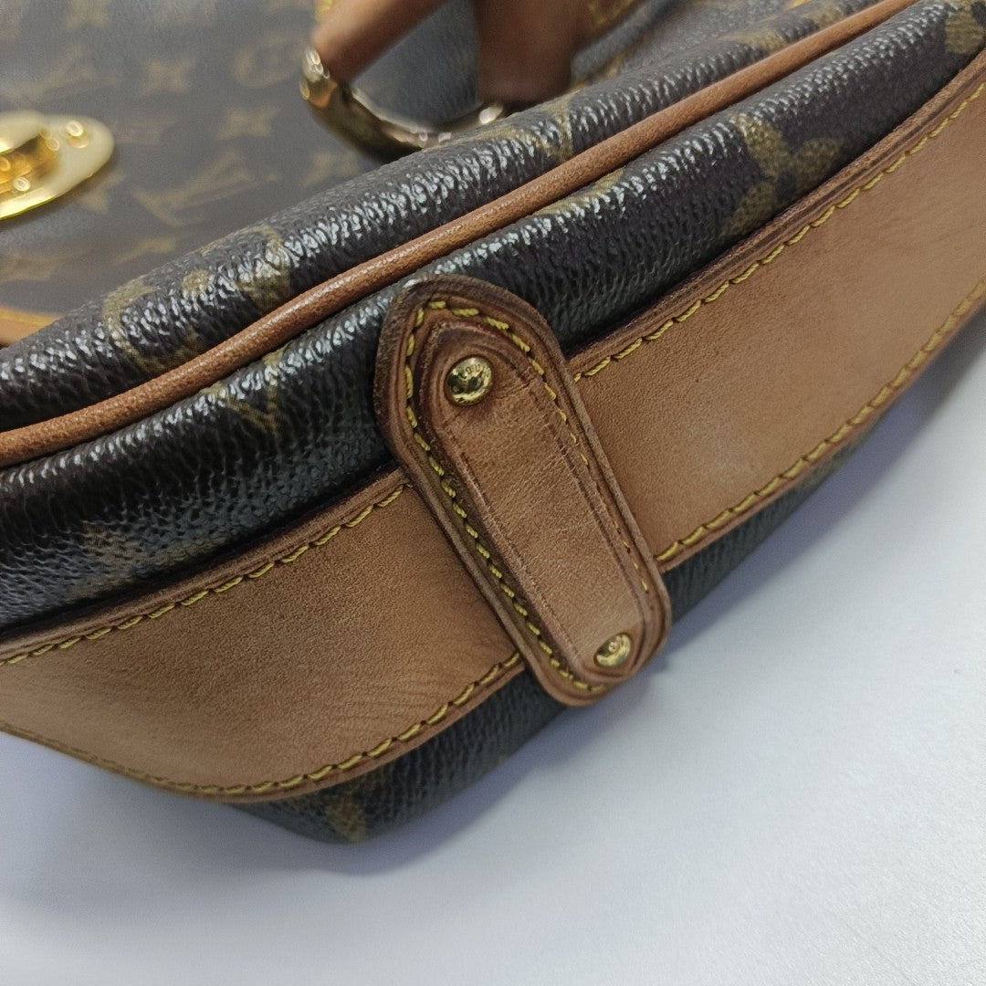TULUM GM Monogram Coated Canvas Brown