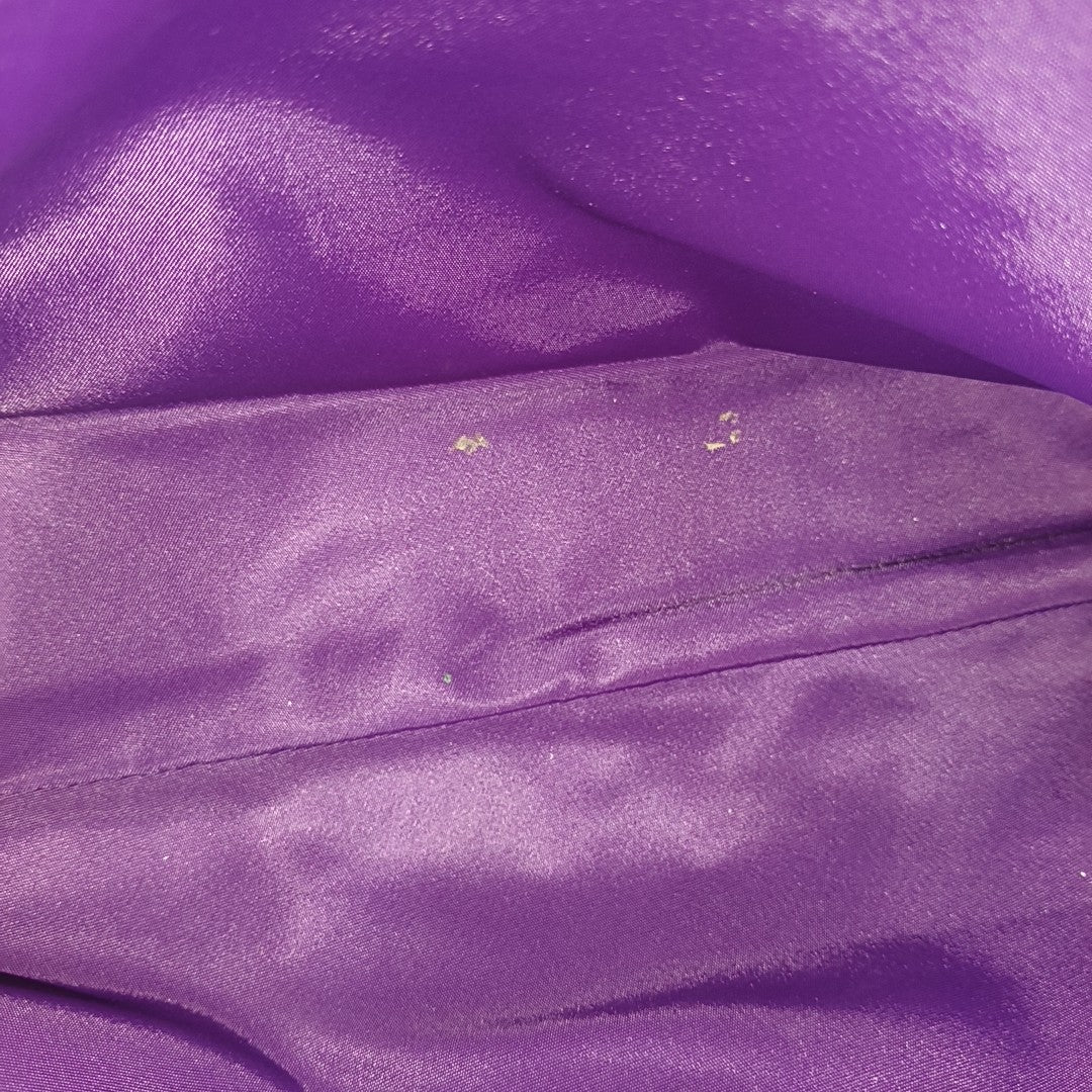 Cannage Silk Satin Tote Bag Purple