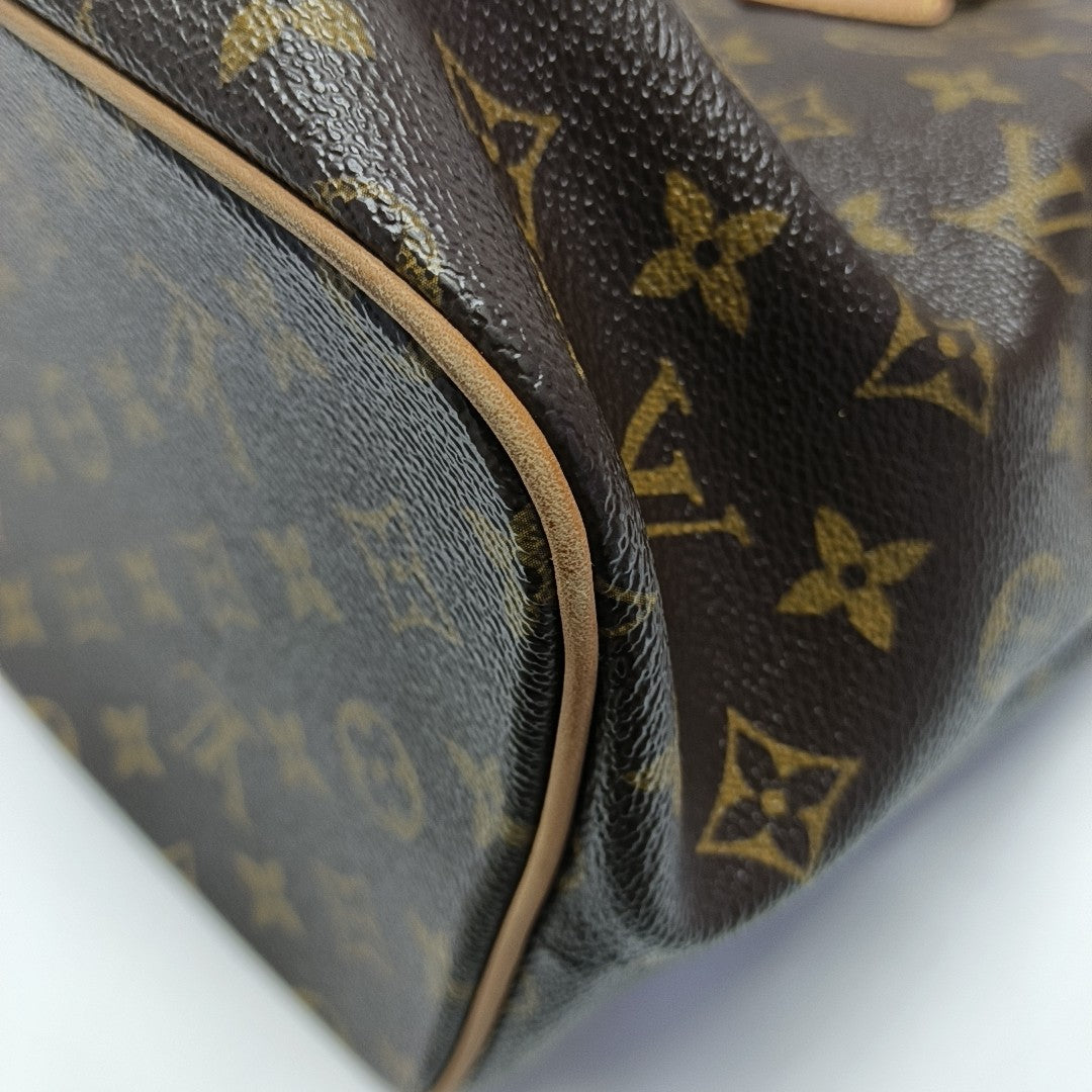 PALERMO PM Monogram Coated Canvas Brown