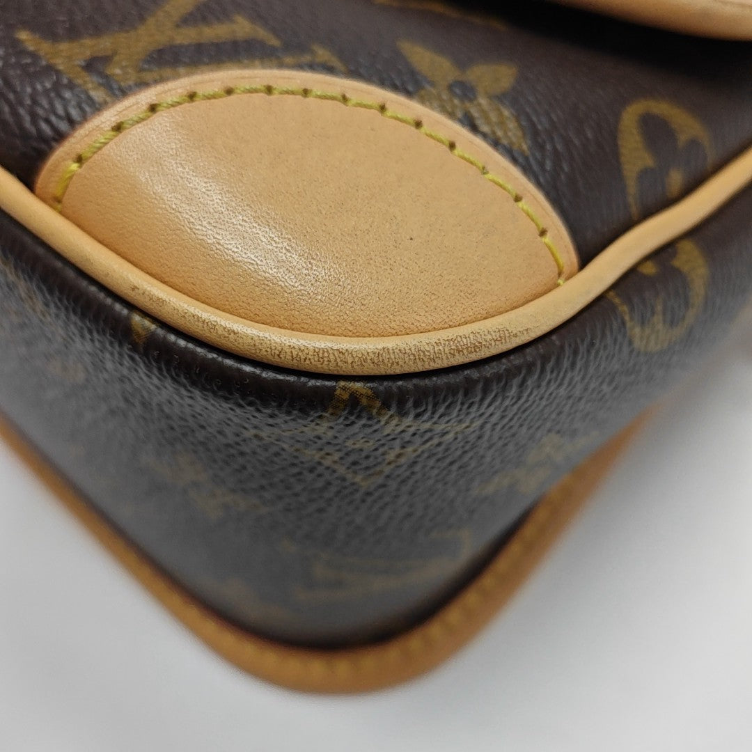 DIANE Monogram Coated Canvas Brown