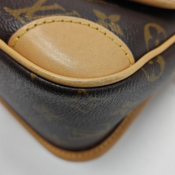 DIANE Monogram Coated Canvas Brown