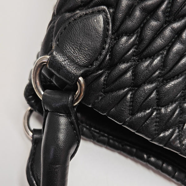 Avenue Quilted Lambskin Black