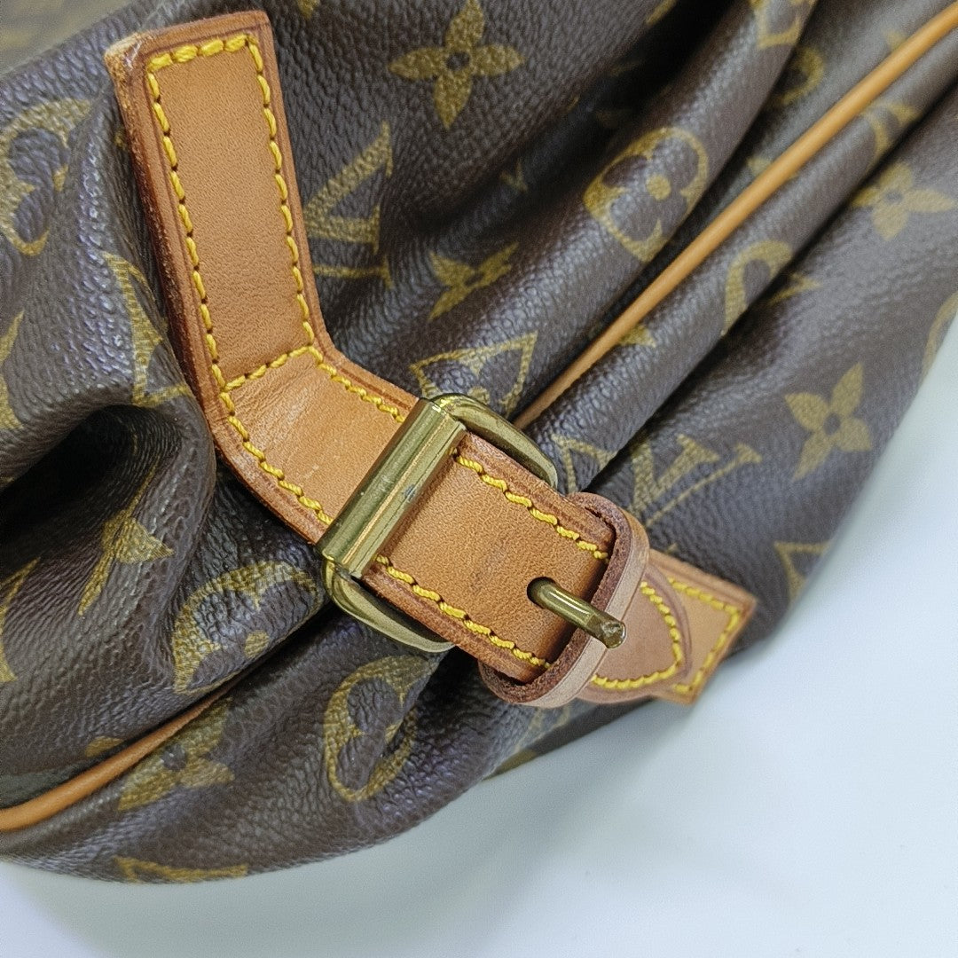 SAUMUR 35 Monogram Coated Canvas Brown