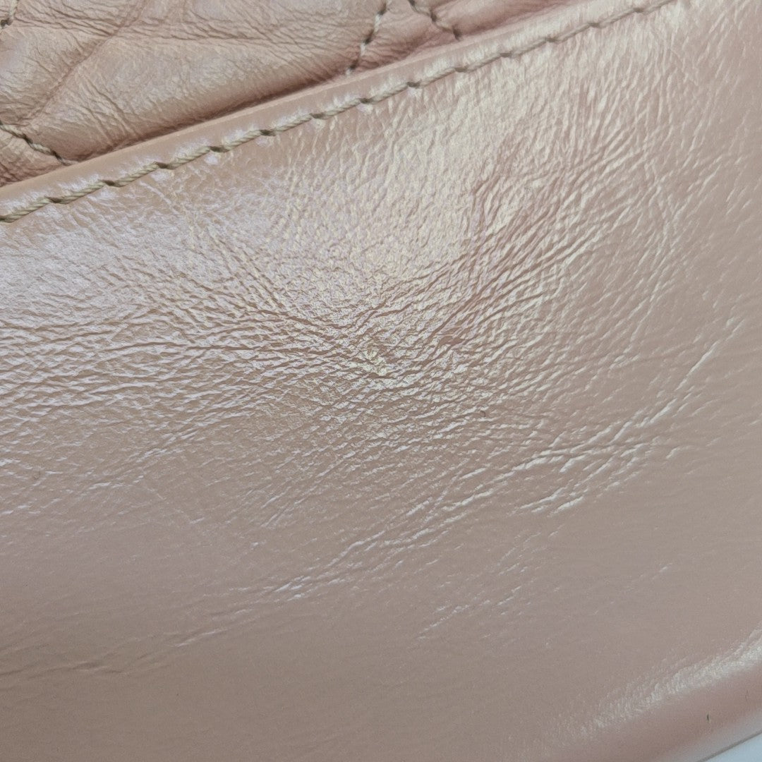 GABRIELLE Medium Quilted Calfskin Pink