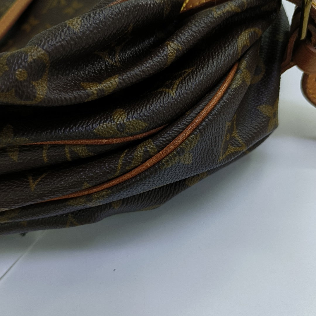 SAUMUR 43 Monogram Coated Canvas Brown