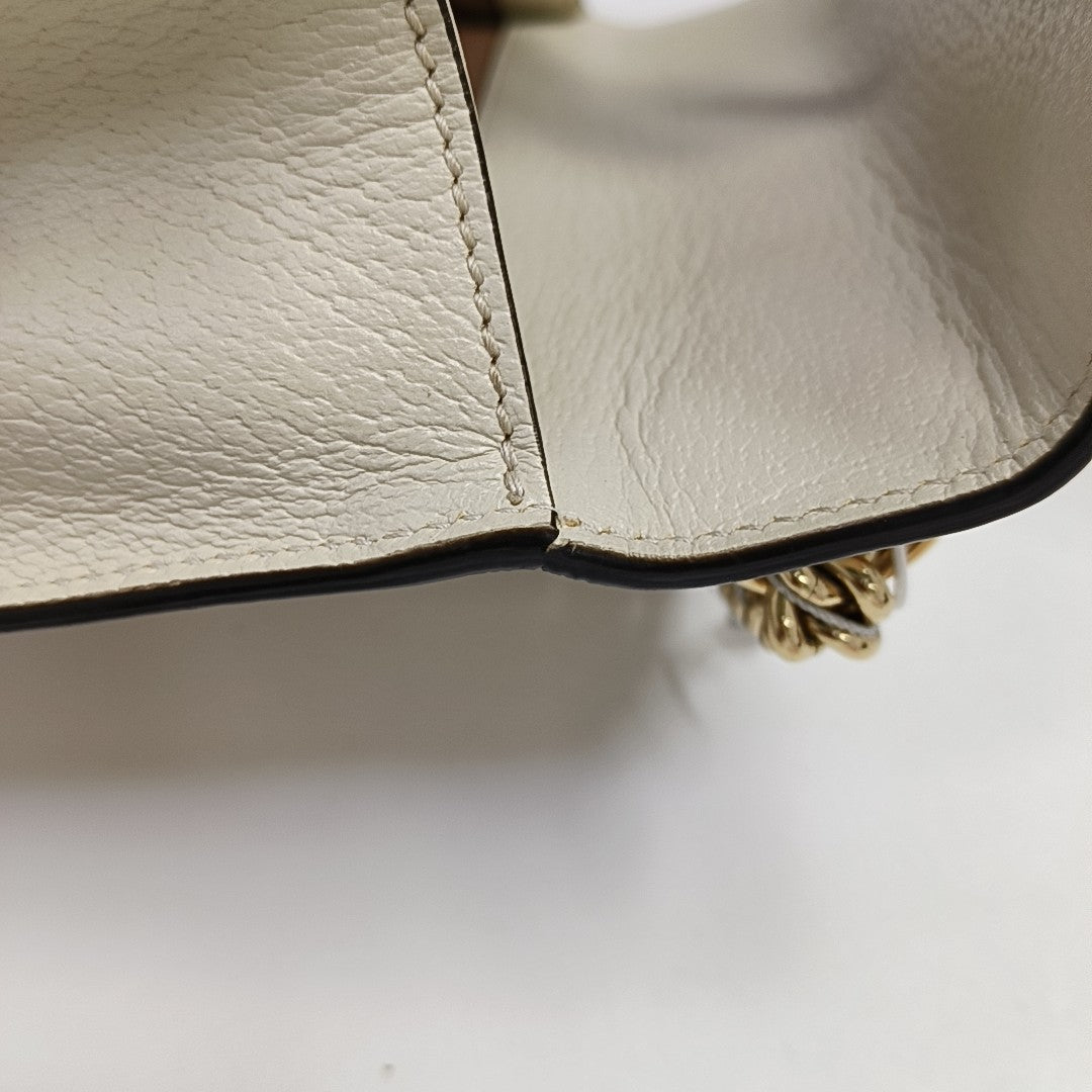 Padlock Small Calfskin White