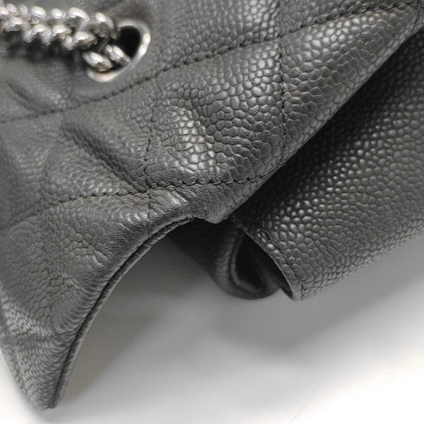 Quilted Grained Calfskin Black