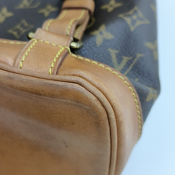 MONTSOURIS GM Monogram Coated Canvas Brown