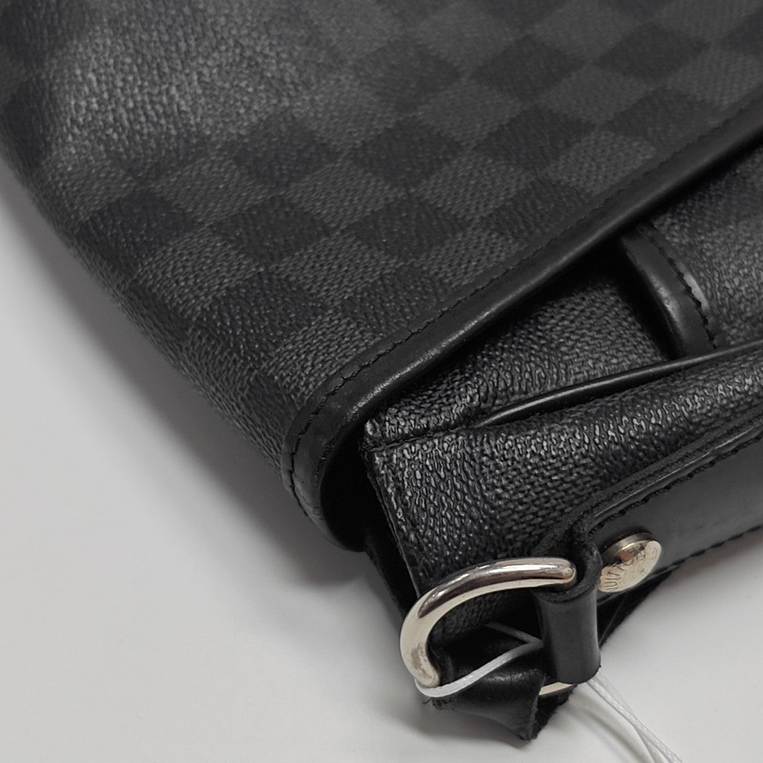 DANIEL Damier Graphite Coated Canvas Gray