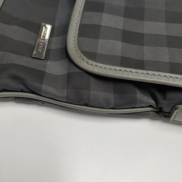 Fabric Shoulder Bag Gray