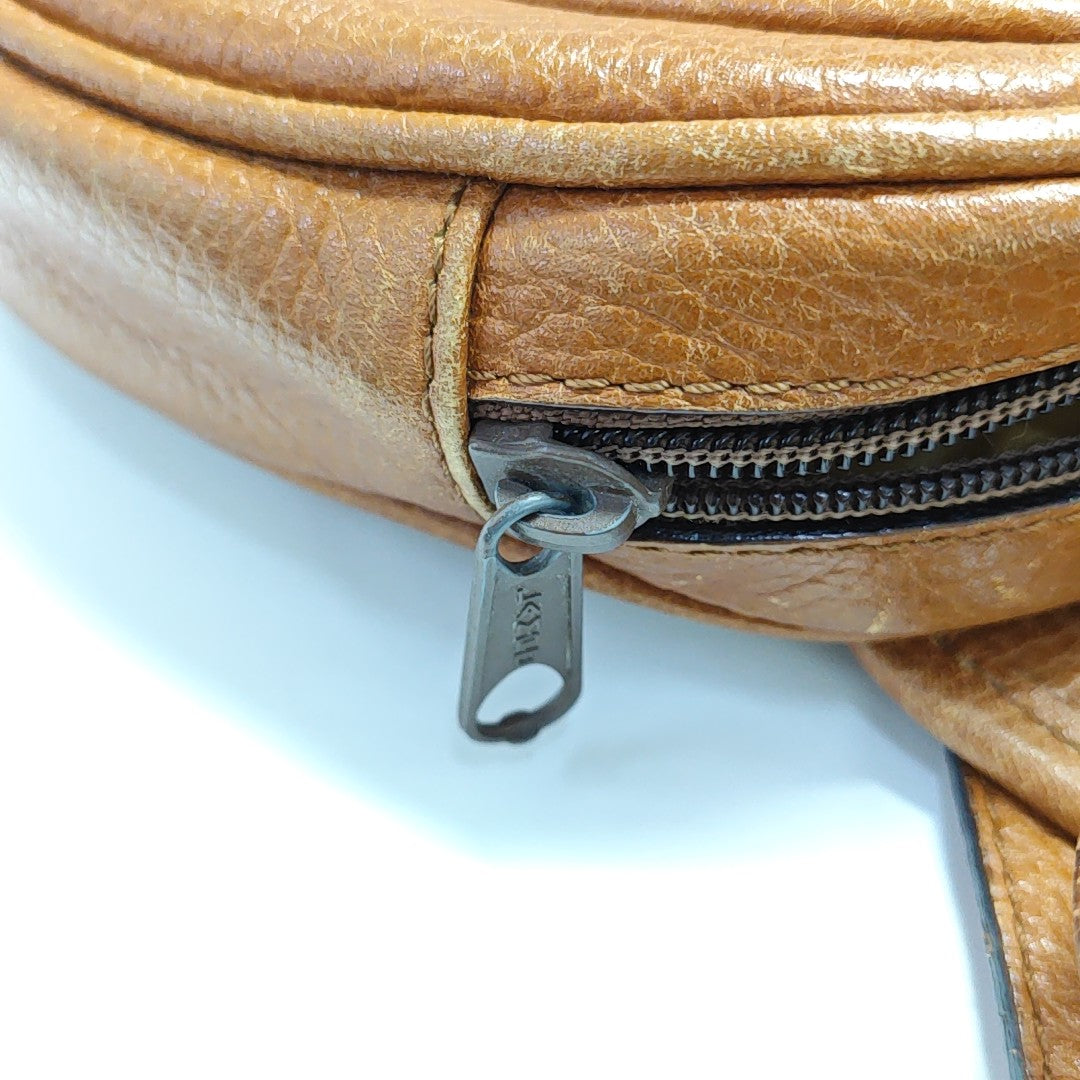 Calfskin Shoulder Bag Brown