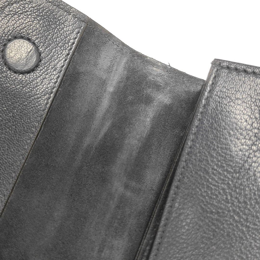 Calfskin Top Handle Bag Blue
