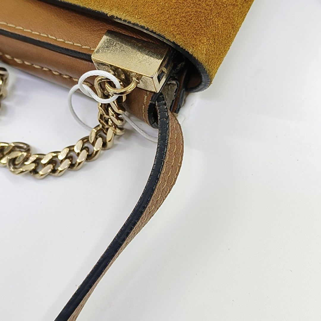 Faye Small Calfskin Brown