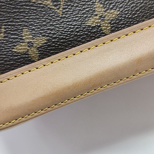 ALMA BB Monogram Coated Canvas Brown