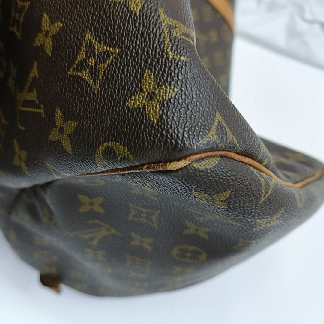 SAC SOUPLE 55 Monogram Coated Canvas Brown