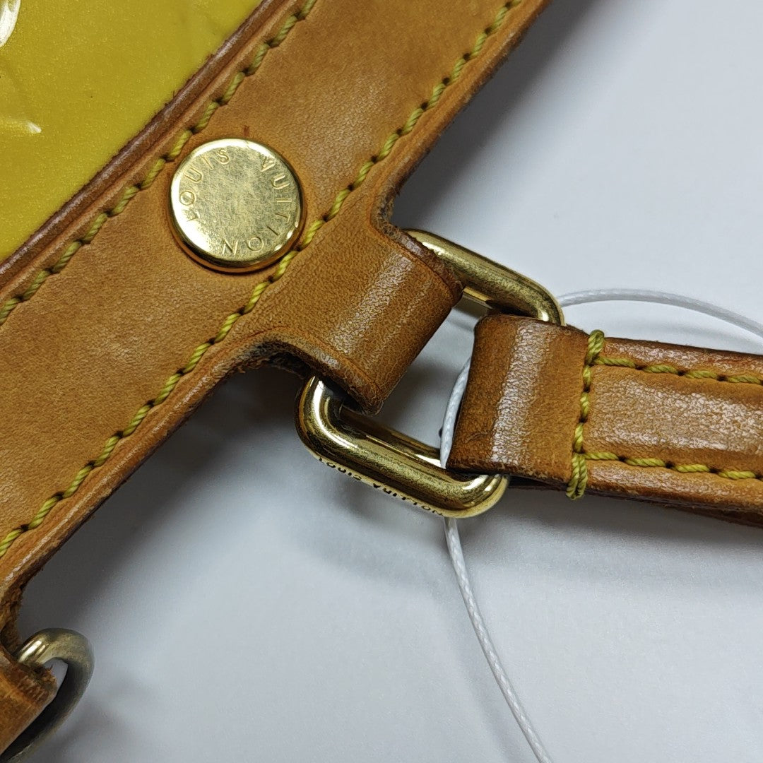 BREA MM Monogram Patent Leather Yellow
