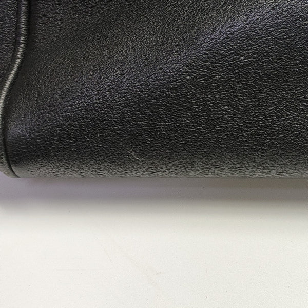 Calfskin Top Handle Bag Black