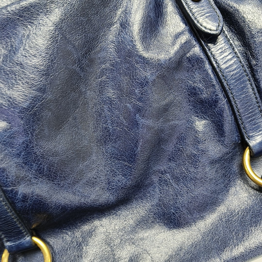 Bow Calfskin Blue