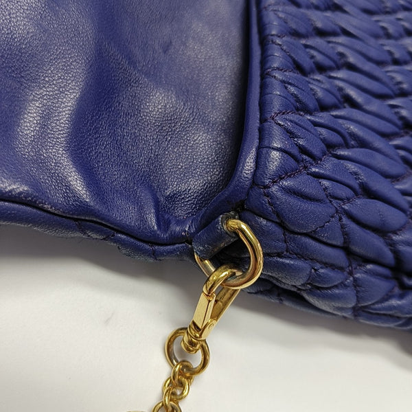 Crystal Quilted Lambskin Purple