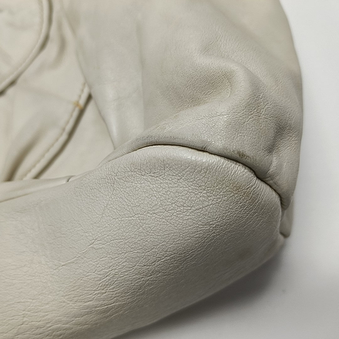 Calfskin Shoulder Bag White