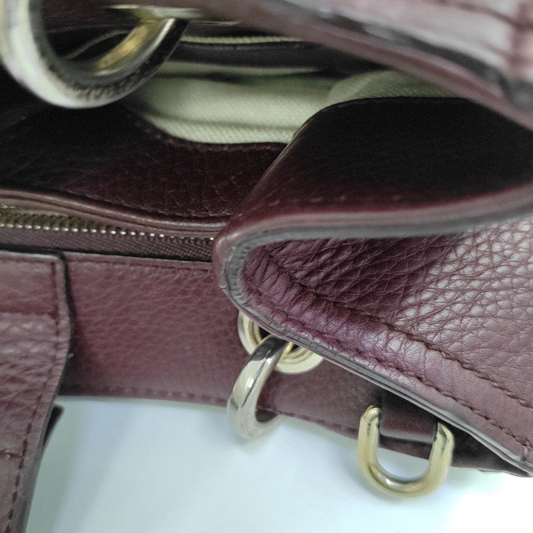 Bamboo 1947 Medium Calfskin Red