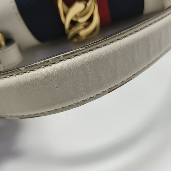 Sylvie Mini Calfskin White