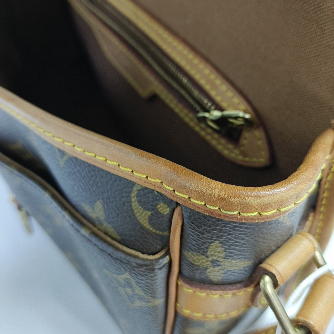 SOLOGNE PM Monogram Coated Canvas Brown