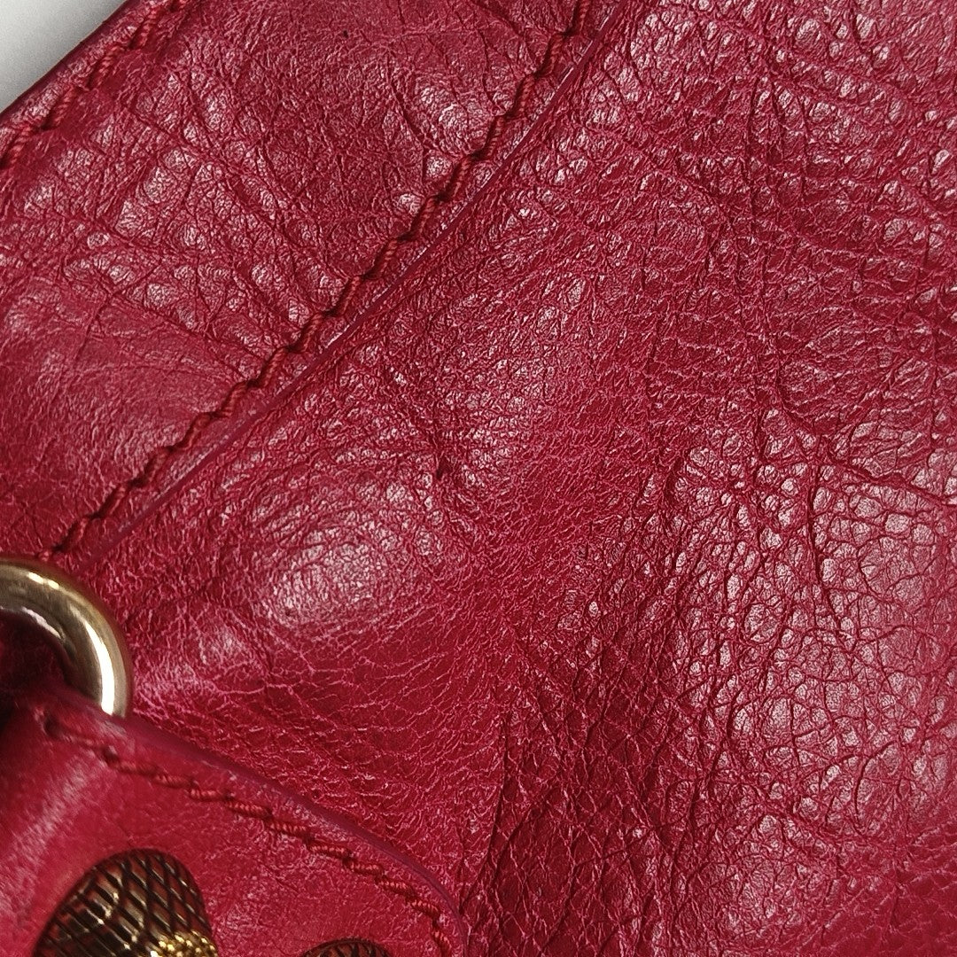 Classic City Small Lambskin Red