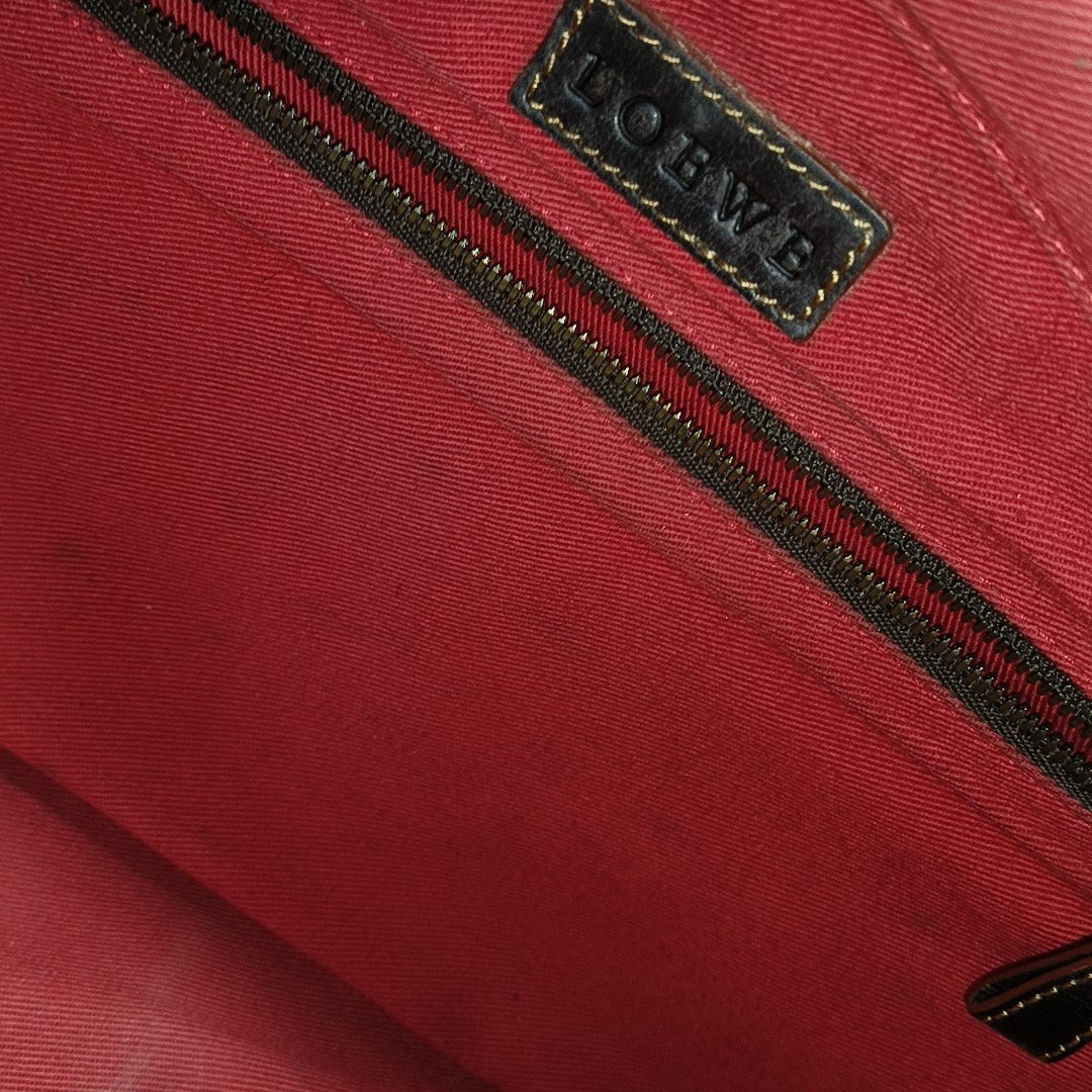 Calfskin Top Handle Bag Brown