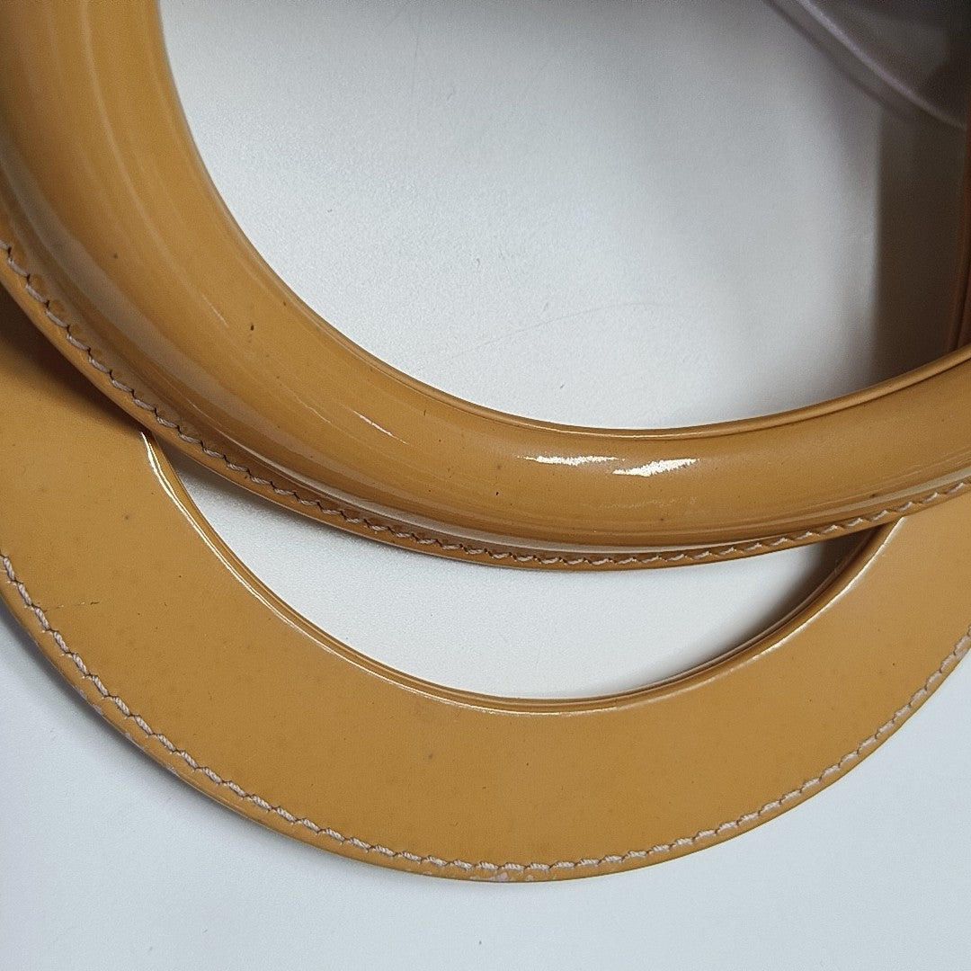 Lady Dior Medium Cannage Patent Leather Yellow