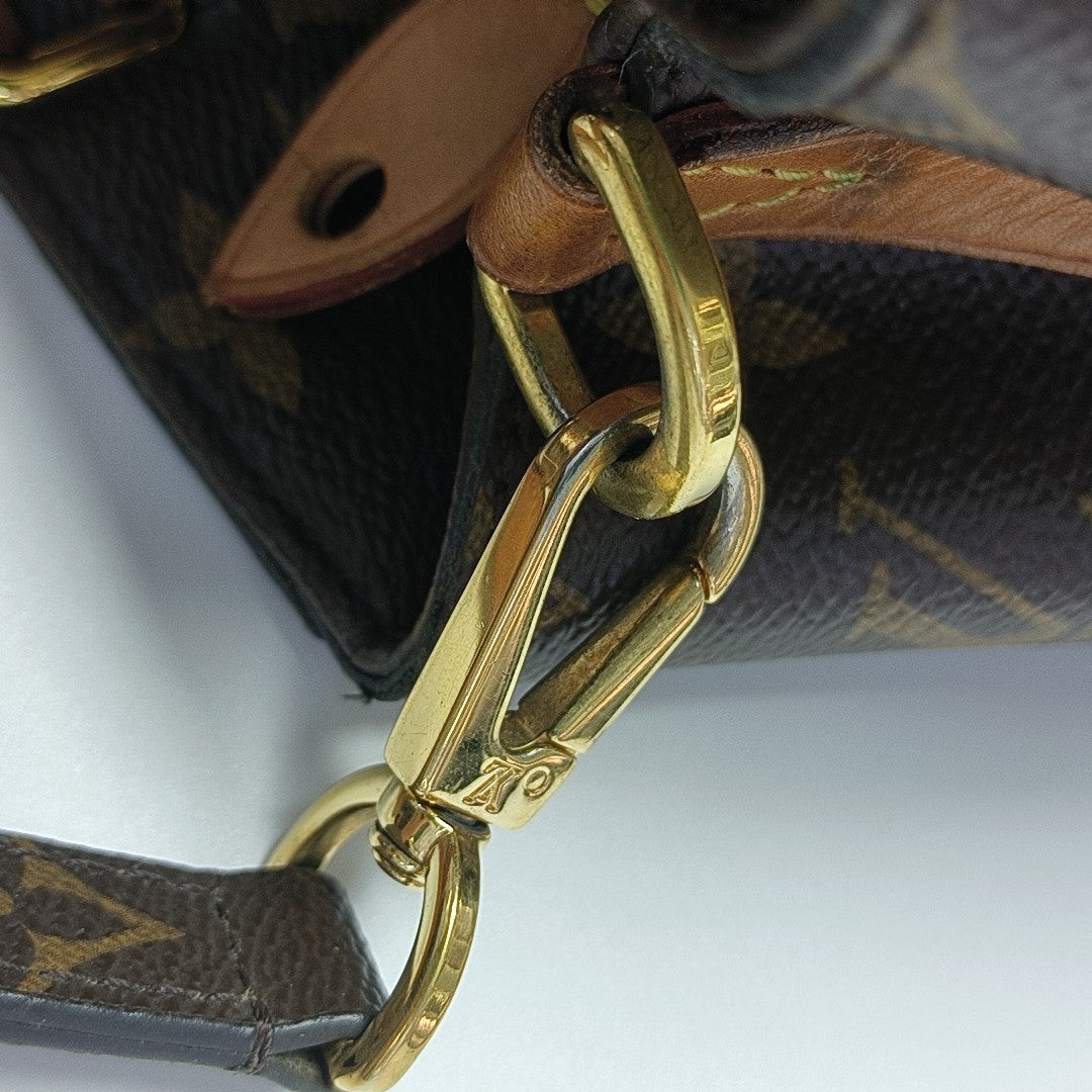 MONTAIGNE Monogram Coated Canvas Brown