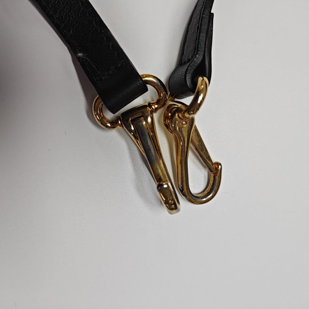 The Banner Medium Calfskin Black