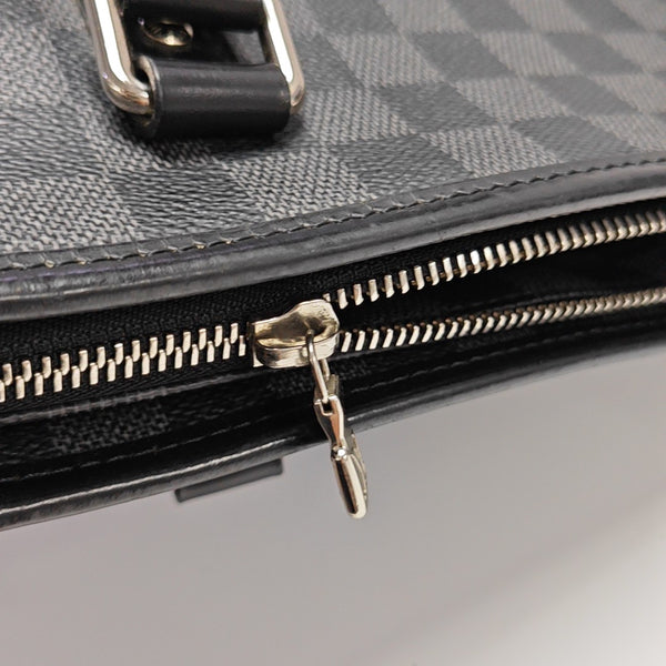 TADAO MM Damier Graphite Coated Canvas Gray