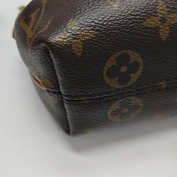 TURENNE Nano Monogram Coated Canvas Brown