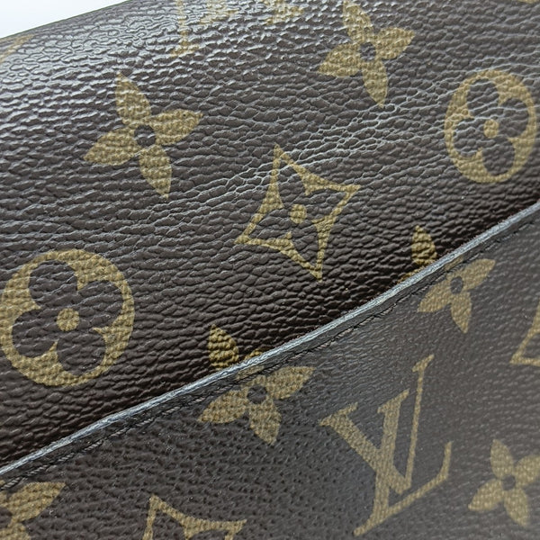 CLUNY MM Monogram Coated Canvas Brown