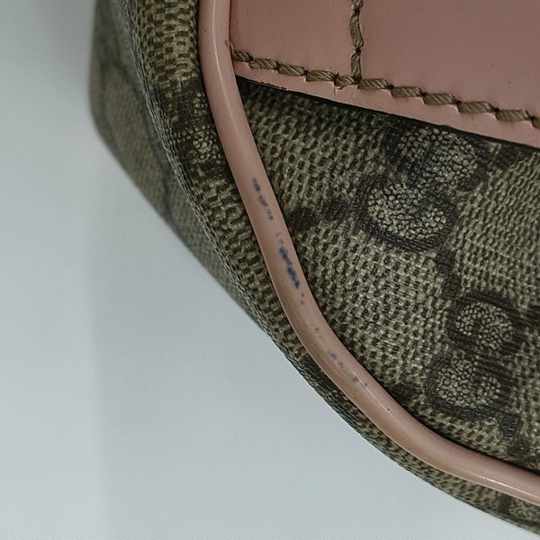 Monogram Coated Canvas Shoulder Bag Beige