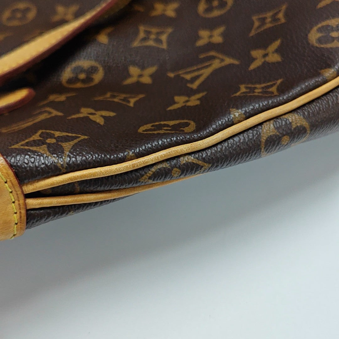 ODEON GM Monogram Coated Canvas Brown