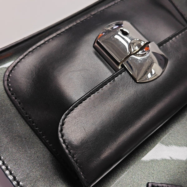 Padlock Work Patent Leather Green