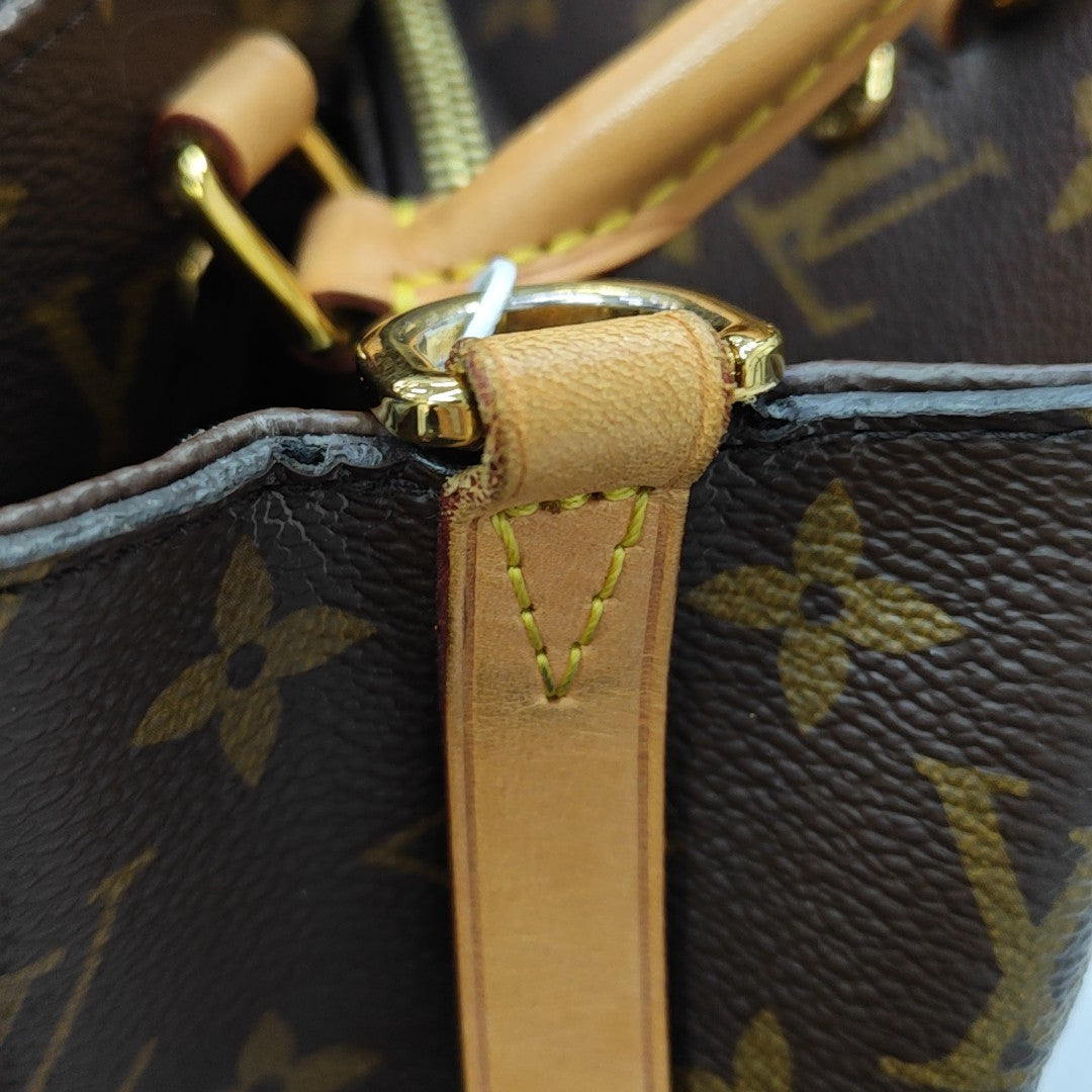 MONTAIGNE Monogram Coated Canvas Brown