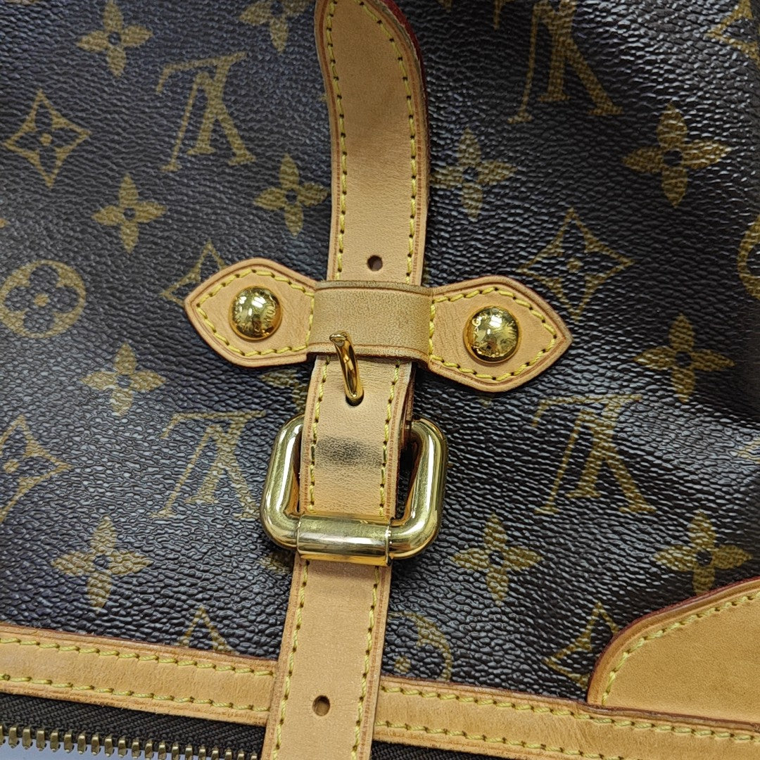 PALERMO GM Monogram Coated Canvas Brown